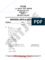 AITS 2223 OT II JEEA TD Paper 2 Sol