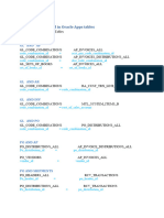 Join Conditions Used in Oracle Apps Tables