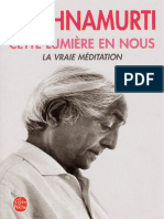 Krishnamurti Cette Lumière en Nous. La Vraie Méditation