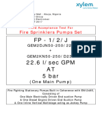 Sprinkler Test Report