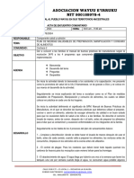 Acta de Encuentro Comunitario Cachaca 2