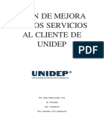 Plan de Mejora Unidep