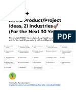 1000 AI&ML Ideas Across 21 Industry Domains