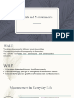 Units and Measurements