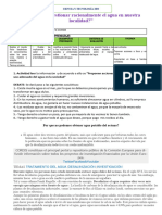 Ficha 3 A Favor y en Contra Sobre El Cuidado Del Agua en La Sociedad