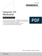 Receiver AV Multicanal: Manual de Instruções