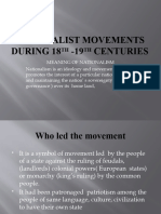 Democratic and Nationalist Movements - 17-18th Century