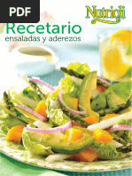 Recetario: Ensaladas y Aderezos