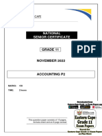 Accounting p2 Gr11 QP Nov2022 - English