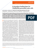 Self-Formed Grain Boundary Healing Layer For Highly Efficient CH3NH3PbI3 Perovskite Solar Cells by Unknow