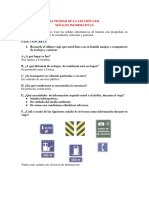 Competencia Específica:: Actividad de La Lección # 010 Señales Informativas