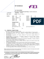 Checklist For Draft Schedule Endurance 2012: I. Denomination of The Event