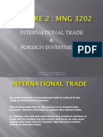 LECTURE 2 - MNG 3202 - International Trade and Foreign Direct Investments 1