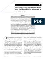 2.A Longitudinal Controlled Study of Factors Associated With Mutans