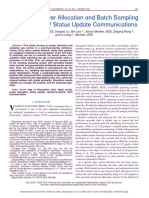 AoI-Driven Power Allocation and Batch Sampling Control For V2V Status Update Communications