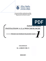 Initiation À La Psychologie Amrouche