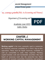 CH 1 Working Capital MGT