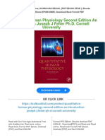 (PDF Download) Quantitative Human Physiology Second Edition An Introduction Joseph J Feher Ph.D. Cornell University Fulll Chapter