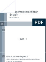 Management Information System SEM - 5