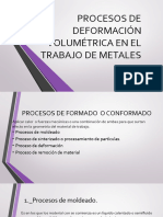 Procesos de Deformación Volumétrica