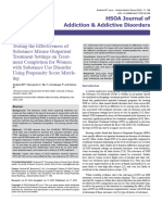 Testing The Effectiveness of Substance Misuse Outpatient Treatment Settings On Treatment Completion For Women With Substance Use Disorder Using Propensity Score Matching