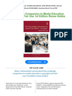 Full Download The Routledge Companion To Media Education Copyright and Fair Use 1st Edition Renee Hobbs PDF