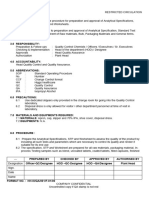 008 - Sop For Preparation STP-SPEC