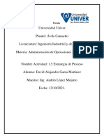 1.5 Estrategia de Proceso