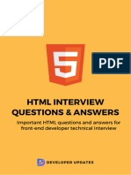 HTML Interview Questions and Answers