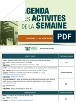 Agenda de La Semaine Du 01 Au 05 Juillet 2024