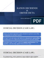 Ratio Decidendi & Obiter Dicta