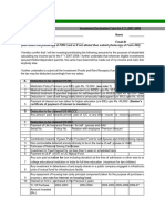 Investment Declaration Form