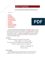 Laplace Transform Properties