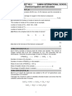 3 Formula, Chemical Equation and Calculations QP