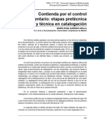 03 Garrido Contienda Por El Control Documentario Etapas Tecnica y Pre Tecnica en Catalogacion