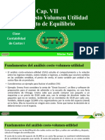 Cap. VII Analisis Costo Volumen Utilidad y Punto Equilibrio