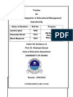 Technology Integration in Educational Management FINAL