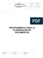 PT - De.01 - Procedimiento para La Elaboración de Documentos