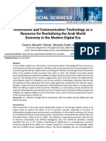 Information and Communication Technology As A Resource For Revitalising The Arab World Economy in The Modern Digital Era