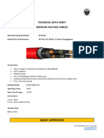 Technical Data Sheet Medium Voltage Cables: Basec Approved