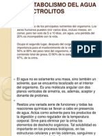 El Metabolismo Del Agua y Electrolitos