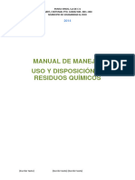 C Manual de Manejo, Uso y Disposición de Residuos Químicos