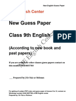 Class 9 New English Guess Paper