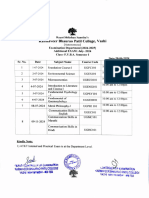 FY Time Table Additional Examination July 2024