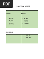 Partida Doble: Causa Efecto