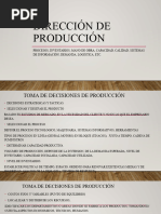 Dirección de Producción