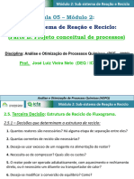 Aula05 Modulo2 ParteB AOPQ 2022 1s Subsistema Reacao e Reciclo