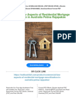 Commercial Law Aspects of Residential Mortgage Securitisation in Australia Pelma Rajapakse Download PDF