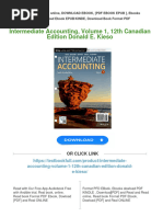 Intermediate Accounting, Volume 1, 12th Canadian Edition Donald E. Kieso All Chapter Instant Download