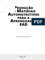 Produção de Materiais Autoinstrutivos para A Aprendizagem EAD